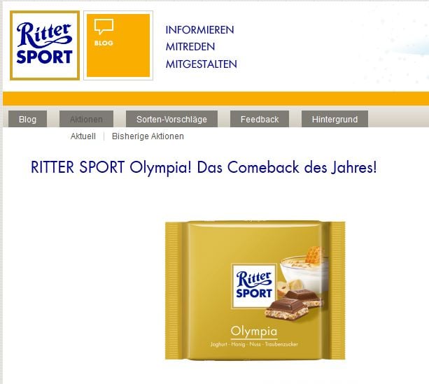 Ritter Sport Blog