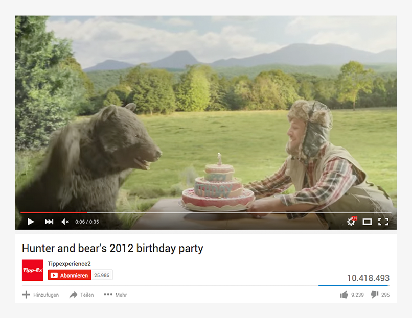 Video-Marketing: Beispiel Tipp-Ex